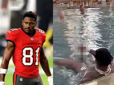 antonio brown naked pool|Ex